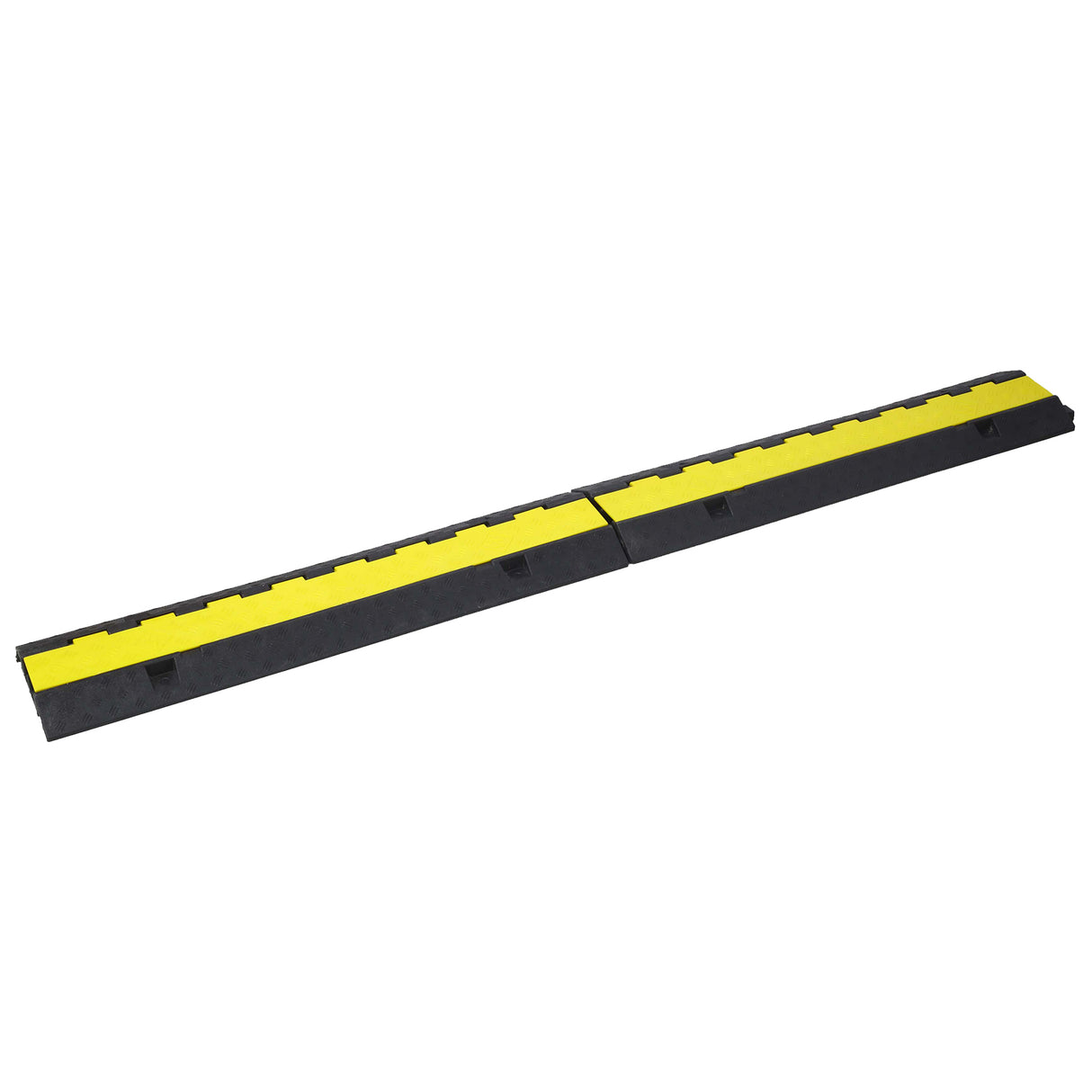 3 Packs Cable Protector Ramp 2 Channels Bilis ng Bump Hump Rubber Modular Rated 11000 lbs na Kapasidad ng Pag -load
