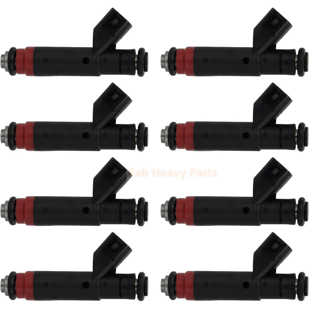 8PCS Fuel Injectors 53032145AA RL032145AA Fits for Jeep 2001 - 2004 Grand Cherokee for Dodge 2002 - 2003 Ram 1500, 2001 - 2003 Durango/Dakota, 4.7L - Fab Heavy Parts
