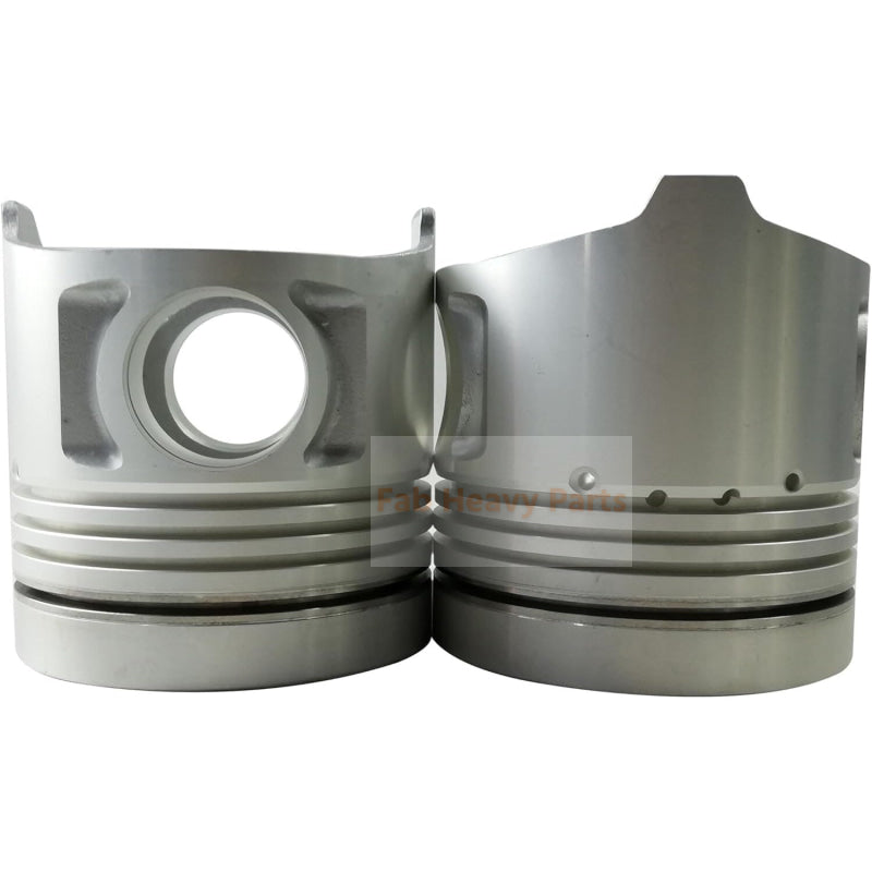 8X Piston With Pin And Clips R 13216-2980 L 13216-2681 Fits For Hino F17D-TI F17DTI Engine Parts