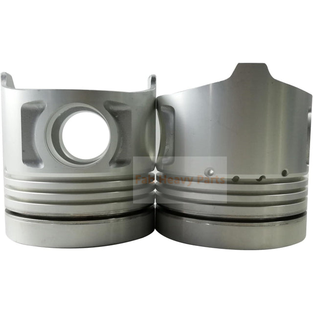 8X Piston With Pin And Clips R 13216-2980 L 13216-2681 Fits For Hino F17D-TI F17DTI Engine Parts