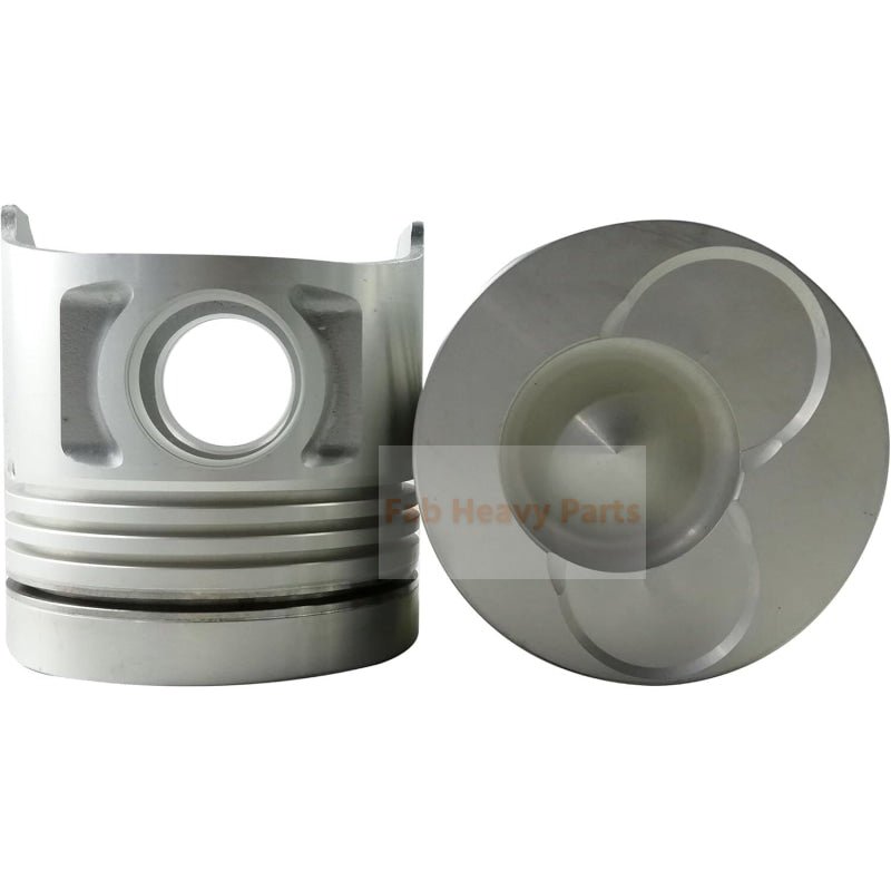 8X Piston With Pin And Clips R 13216 - 2980 L 13216 - 2681 Fits For Hino F17D - TI F17DTI Engine Parts - Fab Heavy Parts