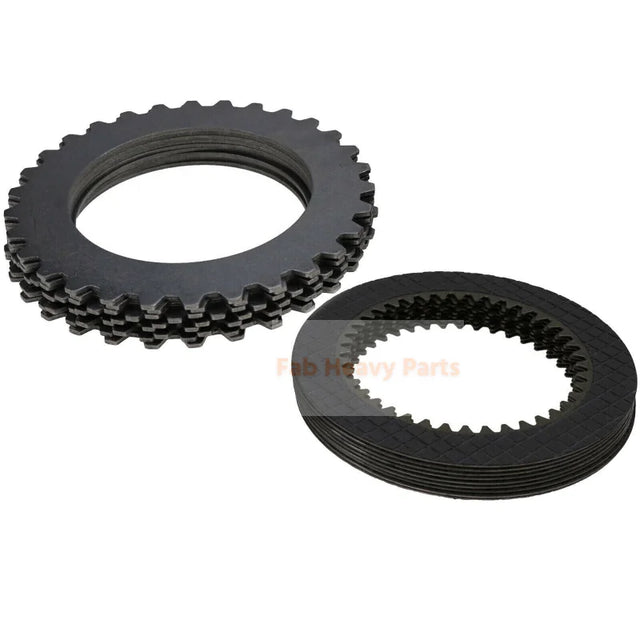 9 Pcs Clutch Plates & Disc AT179473 T158801 Fits For John Deere 310E 410E 410G 315SJ