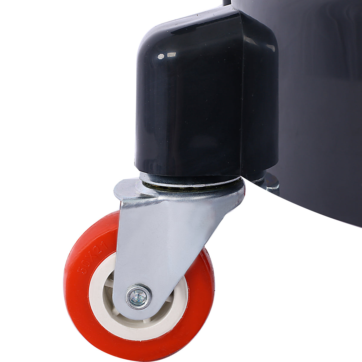 11.2 Inch Bucket Dolly Removable Rolling Bucket 5 Roll Swivel Casters Turning--Black
