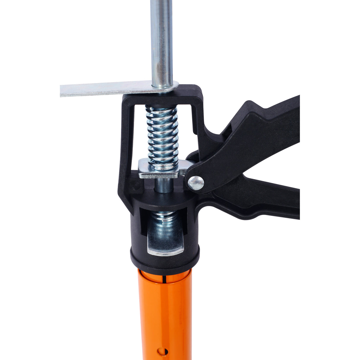 4 pack de support réglable en acier en acier 3rd Système à main pour les crics de cargaisons de cartes sèches Joues d'armoires pour l'installation des armoires s'étend de 45 à 114 pouces avec un sac de transport - Orange