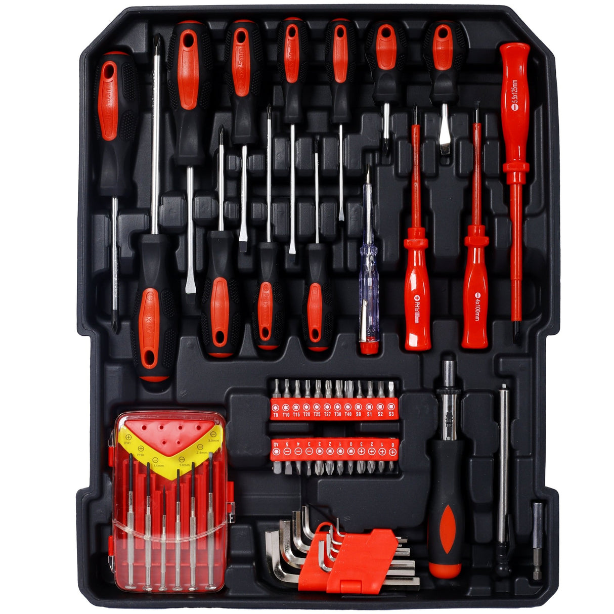 969pcs Home Repair Tool Set Kit Toolbox Storage Case with 4 Drawers Household Tool Kit with Rolling Tool Box - Fab Heavy Parts
