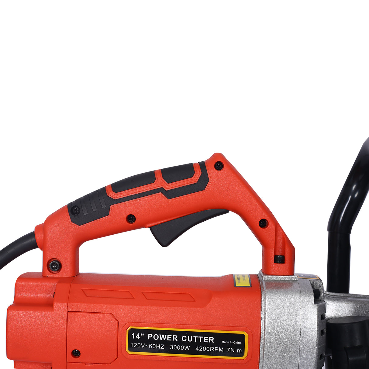 Electric 14" Cut Off Saw Wet/Dry Concrete Cutter Guide Roller with Water Line Attachment 3000w with Blade