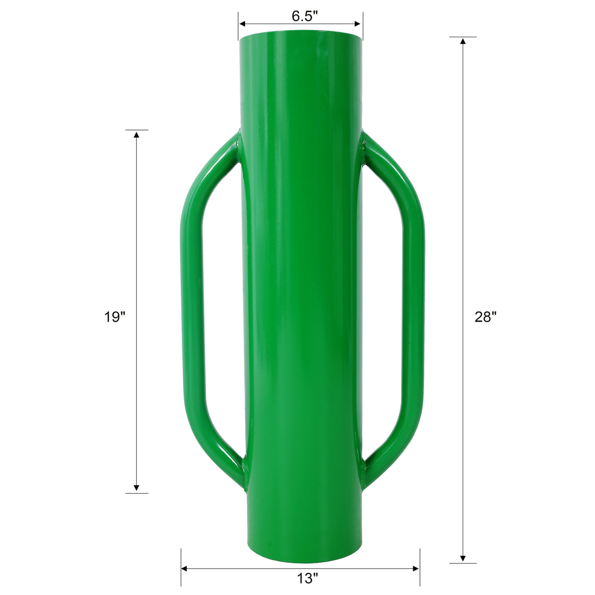 37LB Metal Iron Fence Post Driver with Handle Heavy Duty T Post Pounder Rammer--Green