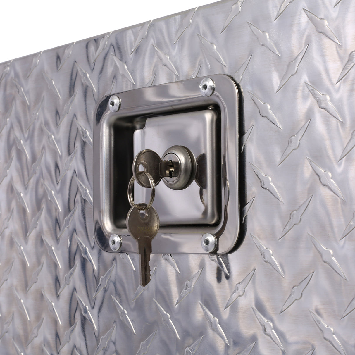 29インチトラックボックスアルミニウムツールボックスヘビーデューティ付きロックキー29x16.5x18.5inch-シルバー