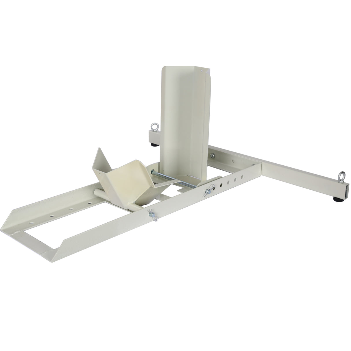 1800 Lb. Capacity Motorcycle Stand Wheel Chock Adjustable Heavy Duty with 4 Sets Tie down