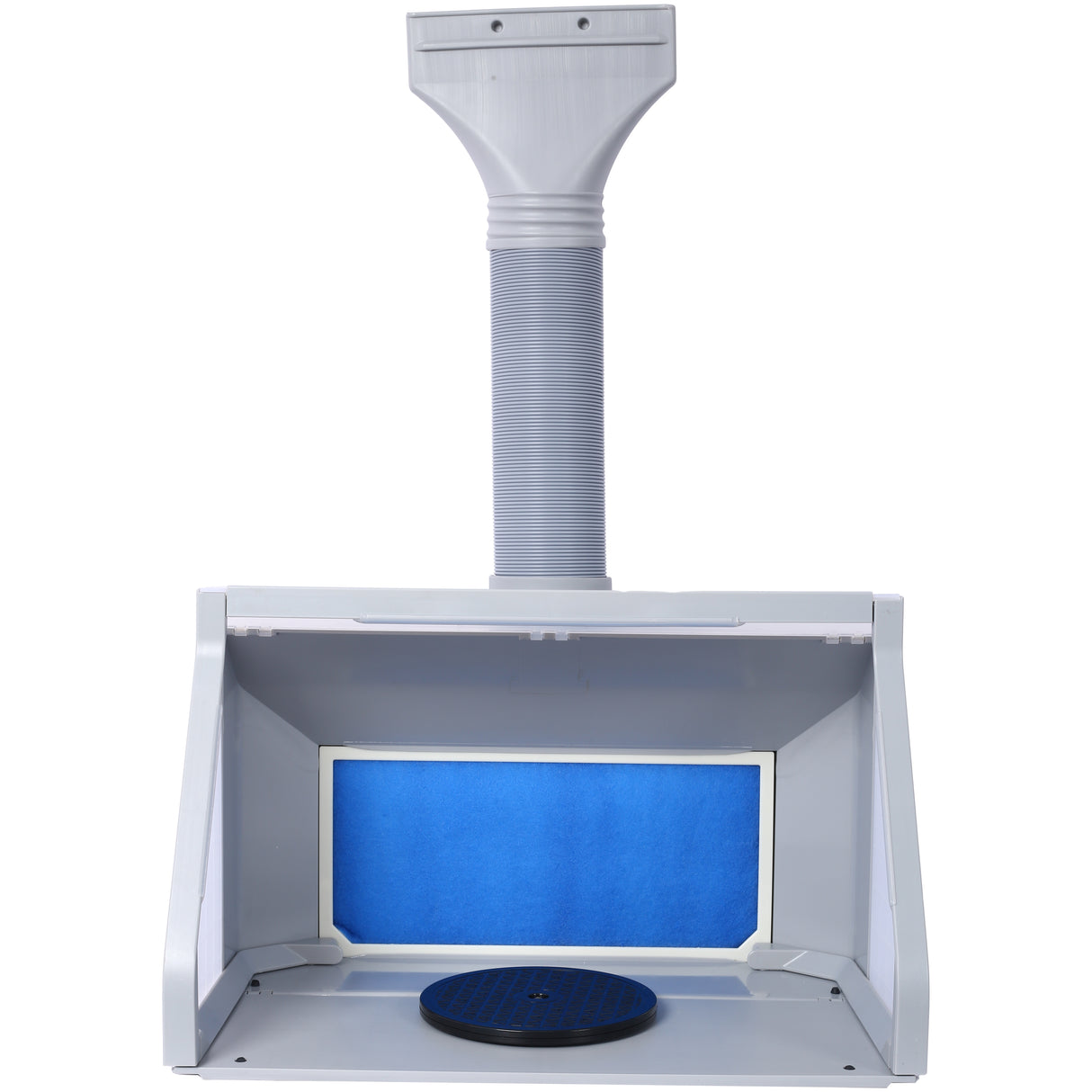 Portable Airbrush Paint Spray Booth Kit Pro Set with Turn Table Powerful Fan LED Spray Booth + Hose Dual Fans