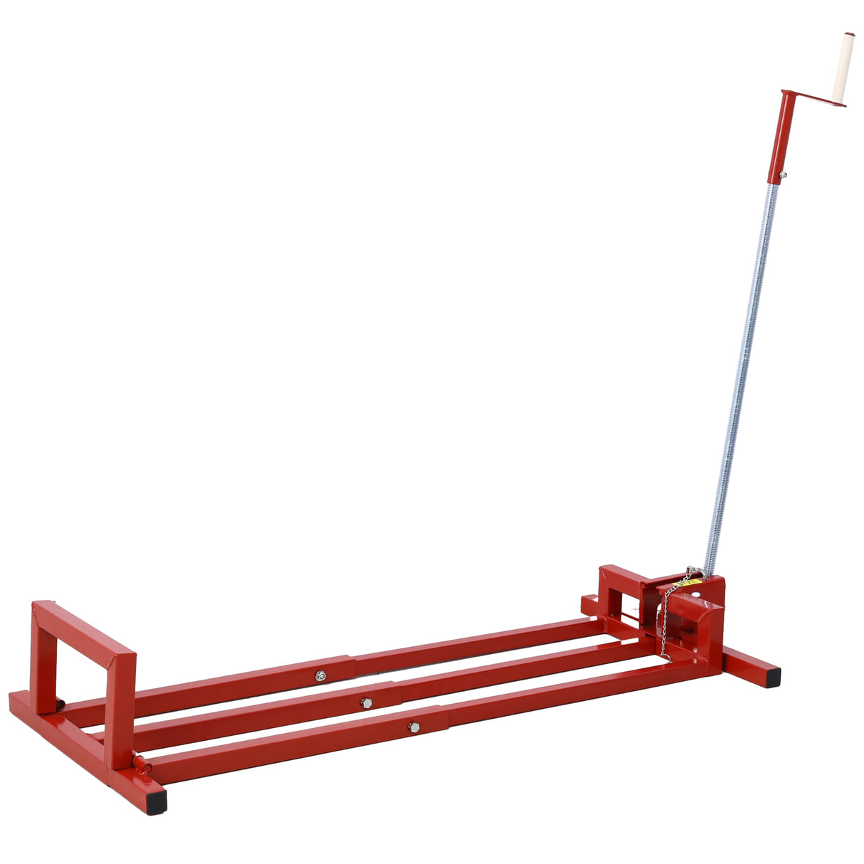 Easy Mower Lift 800 Lbs Capacity Ride-on Cleaning Aid + 45° Tilt Adjustable--Red