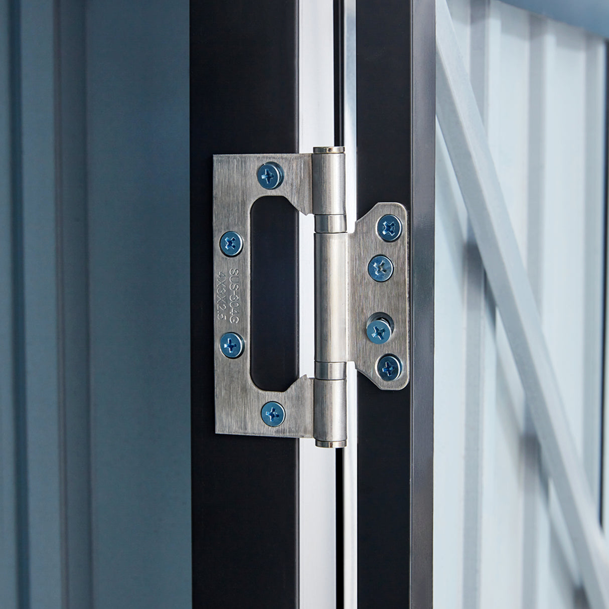 Outdoor Firewood Storage Shed Rack with Log Holder Galvanized Steel 98”