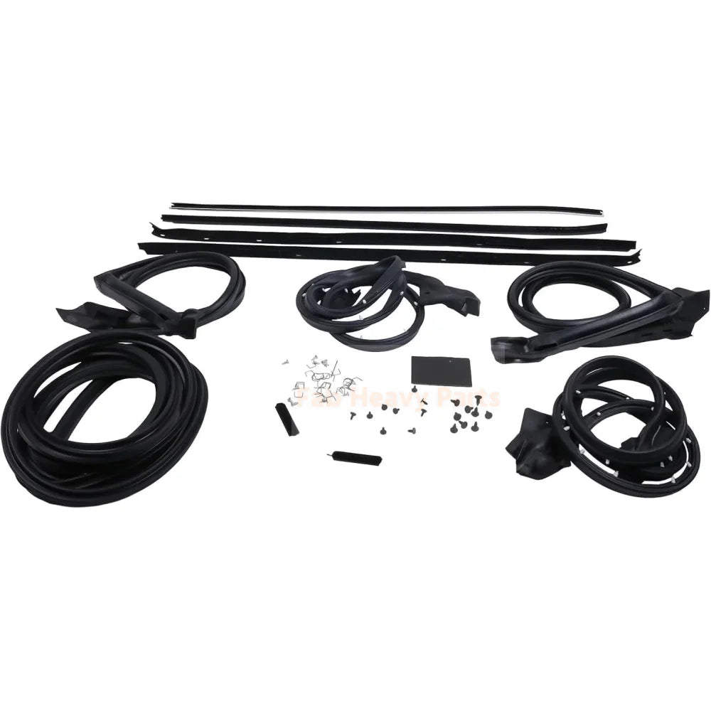 9Pcs Weatherstrip Seal Kit Door Window Sweep Roofrail Trunk AM-801002277 Fits for 1970-1981 Chevrolet Camaro with Decor Trim Pontiac Firebird with Decor Trim