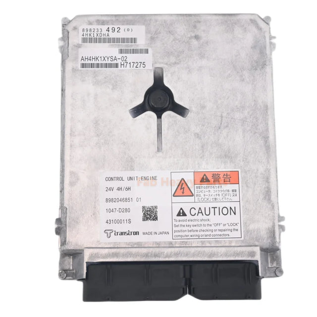 Controlador de computadora del motor ECU 8982046851 para la excavadora Hitachi Isuzu 4HK1 con programa