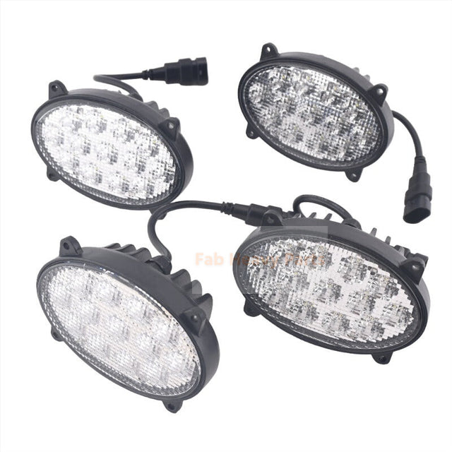 4 PCS Headlight RE260102 RE173600 Fits for John Deere Tractor 8120 8130 8230 8330 8530 9330