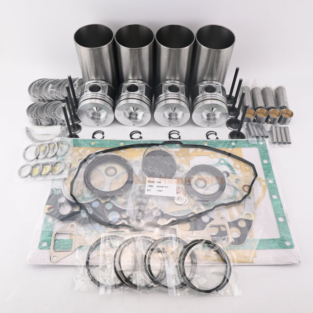 Kit de reconstrucción de revisión para Mitsubishi S4S-DT se adapta a Caterpillar Skid Steer Carger 236B 236B Serie 2 246B 246C