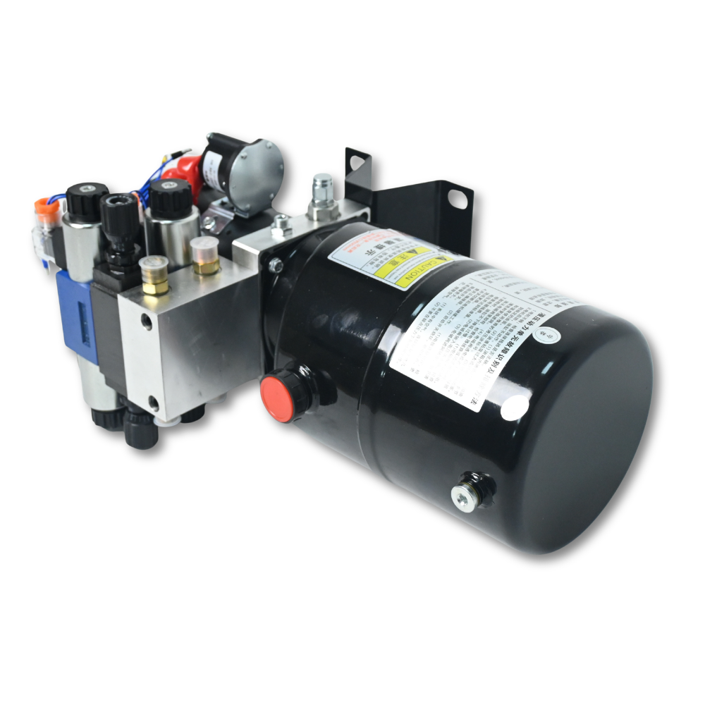 Double Acting Hydraulic Power Unit 3kW 24V DC 8 Quart Steel Tank 1.8GPM 2900PSI SAE 8 Fits for Dump Trailer Car Lifting - Fab Heavy Parts