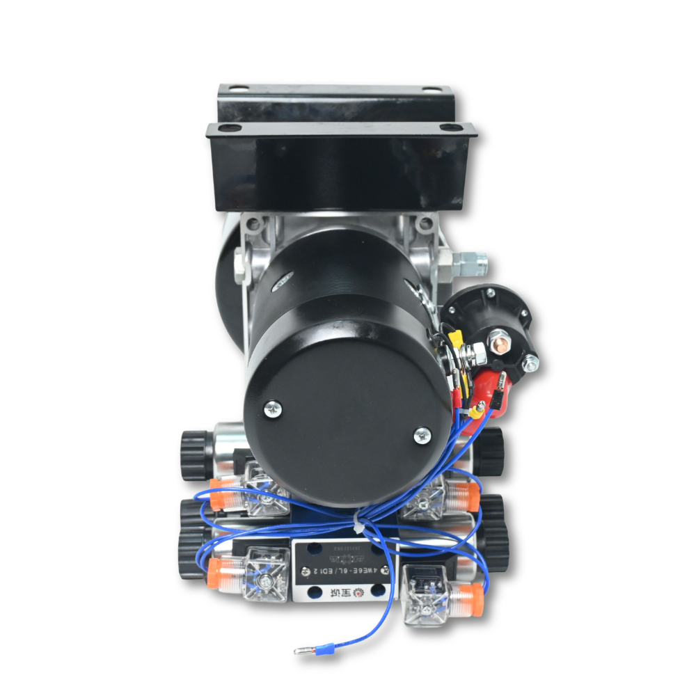 Double Acting Hydraulic Power Unit 3kW 24V DC 8 Quart Steel Tank 1.8GPM 2900PSI SAE 8 Fits for Dump Trailer Car Lifting - Fab Heavy Parts