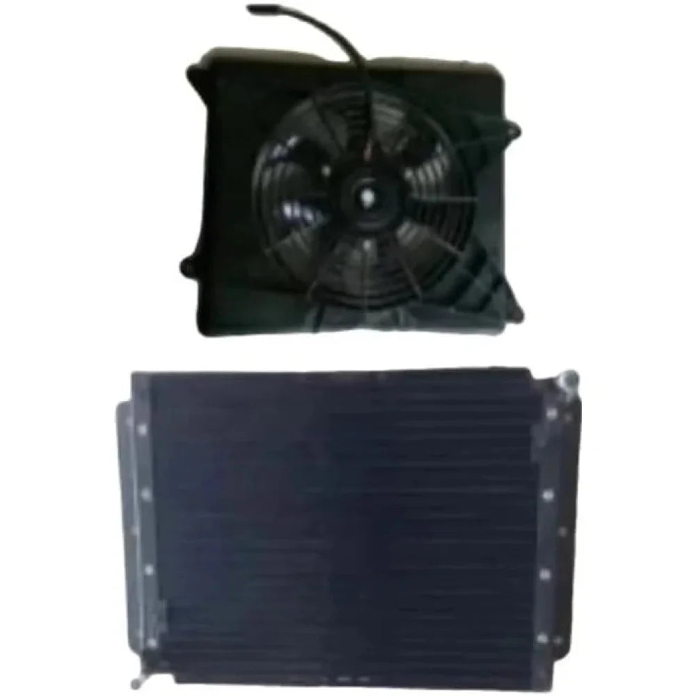 Nucleo condensatore A/C & Ventola 2520-6004 440204-00002 per Komatsu Doosan Daewoo S150LC-7B SOLAR 130LC-V 220LC-6 290LL DL200 MEGA 200-V