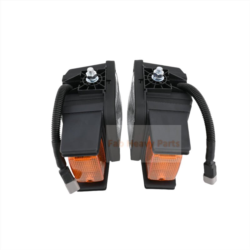 A Pair Floodlamp AT330210 AT330211 Fits for John Deere Engine 4024 4045 5030 Loader 204K 244K 304J 344K - Fab Heavy Parts