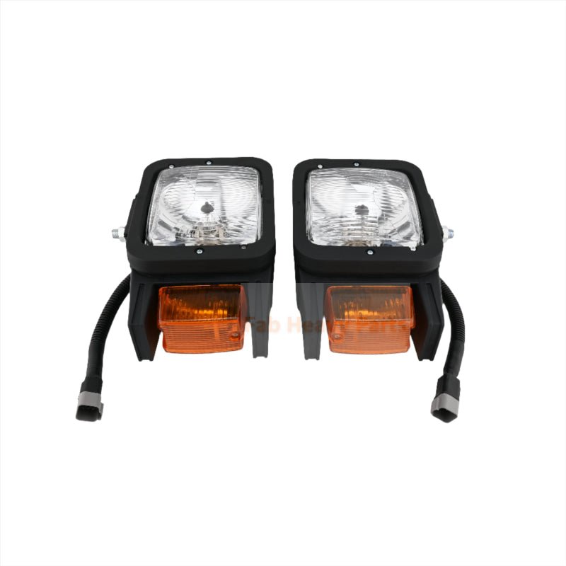 A Pair Floodlamp AT330210 AT330211 Fits for John Deere Engine 4024 4045 5030 Loader 204K 244K 304J 344K - Fab Heavy Parts