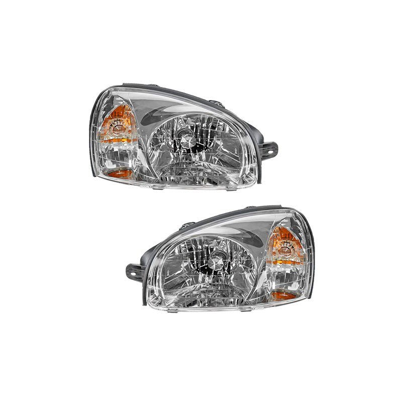 A Pair of Left and Right Headlight HY2502134 HY2503134 for Hyundai Santa Fe 2003 - 2006 - Fab Heavy Parts