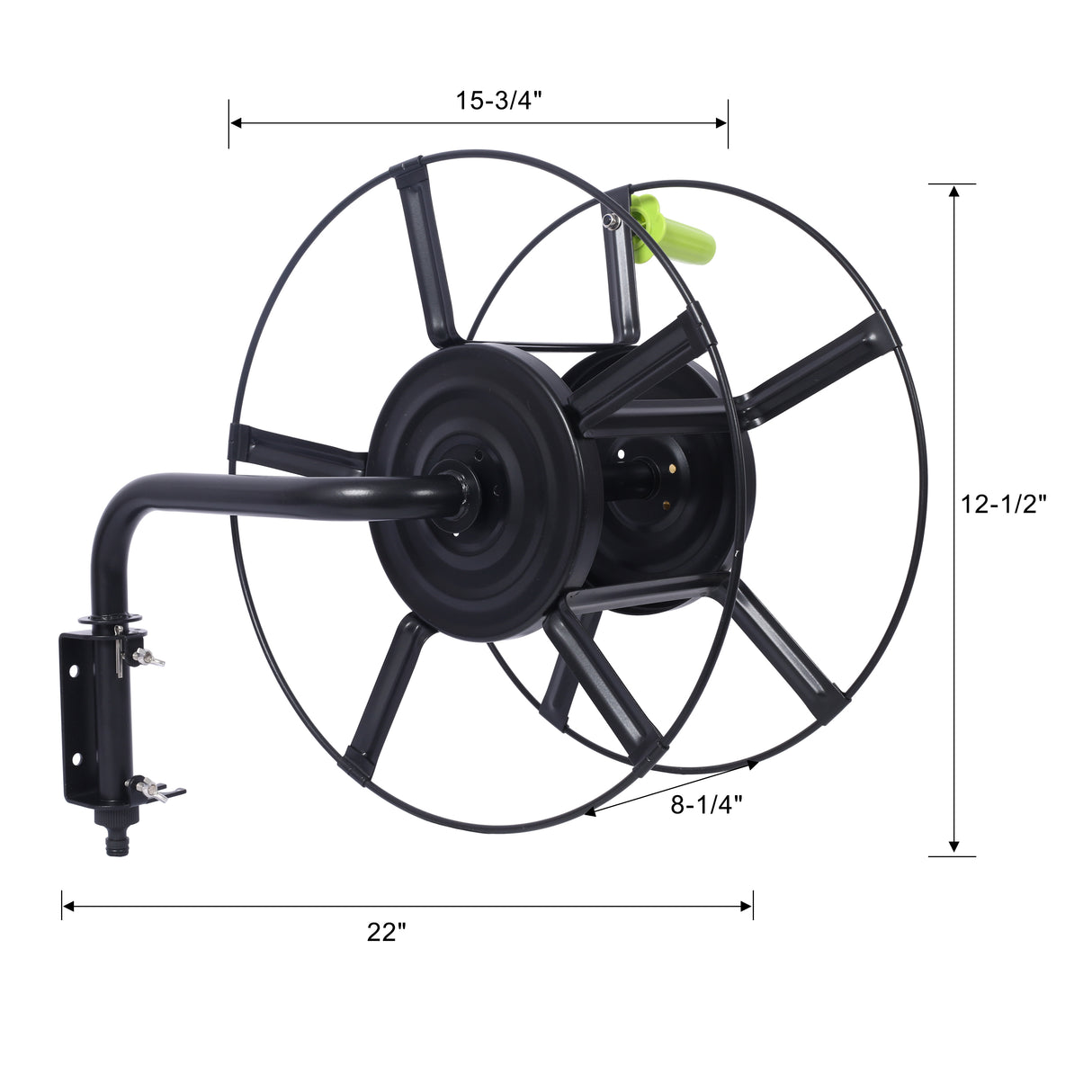 Swivel Hose Reel Wall Mount 180 Degree Pivot Hanger Great Heavy Duty Steel