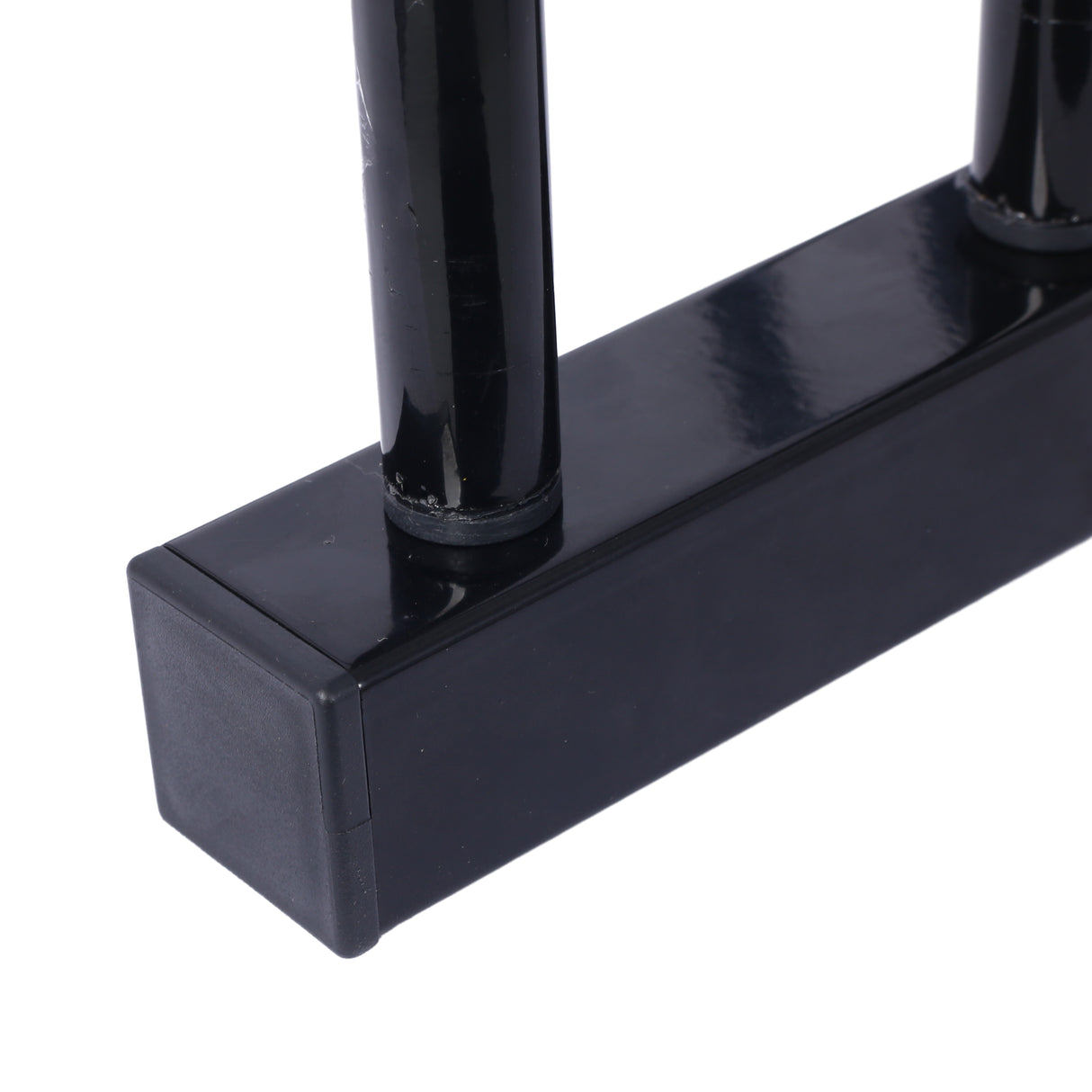 3 Bikes Floor Bike Stand Parking Rack 22-28" Wheel Max Tire Width 2.15" Black Painted