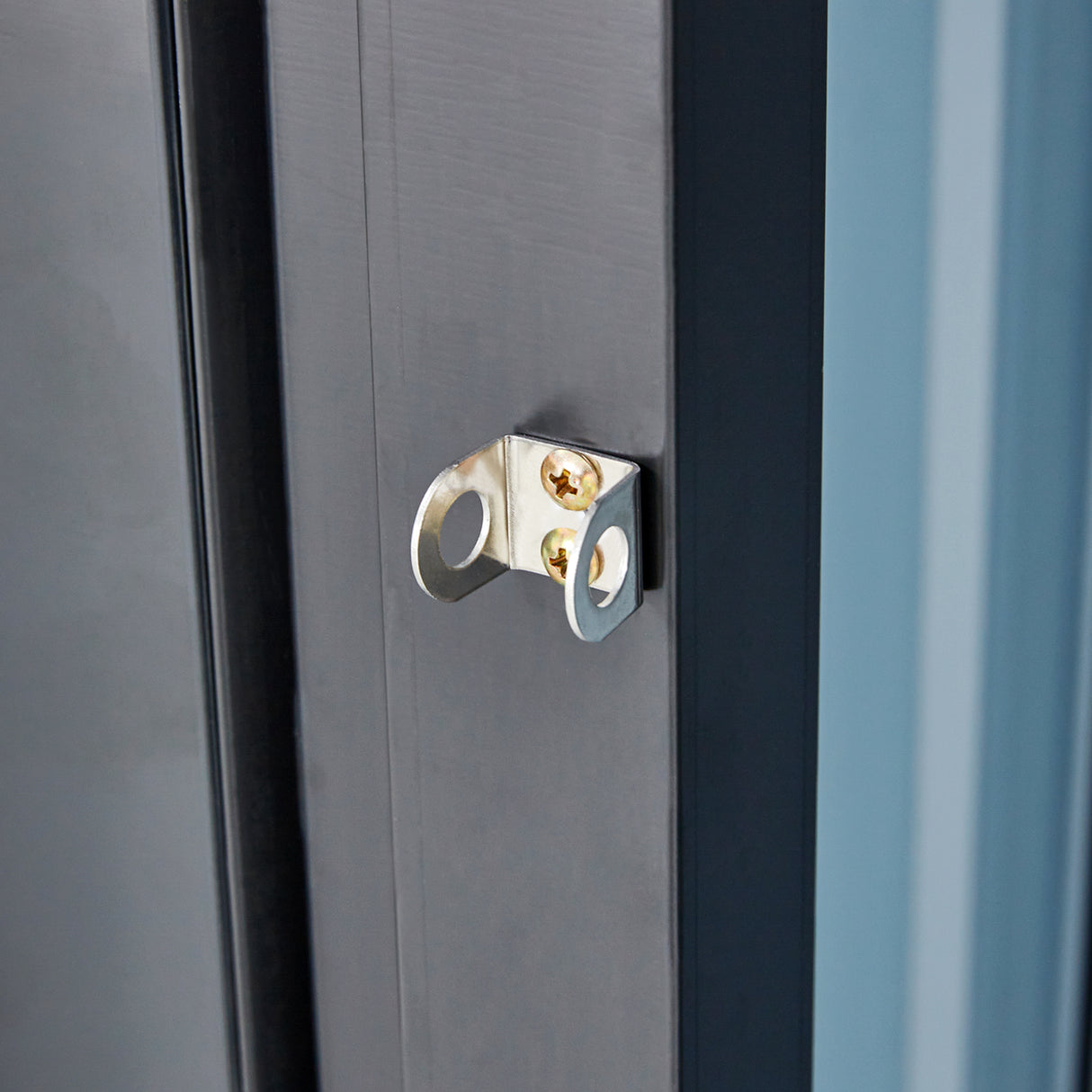 Outdoor Firewood Storage Shed Rack with Log Holder Galvanized Steel 98”