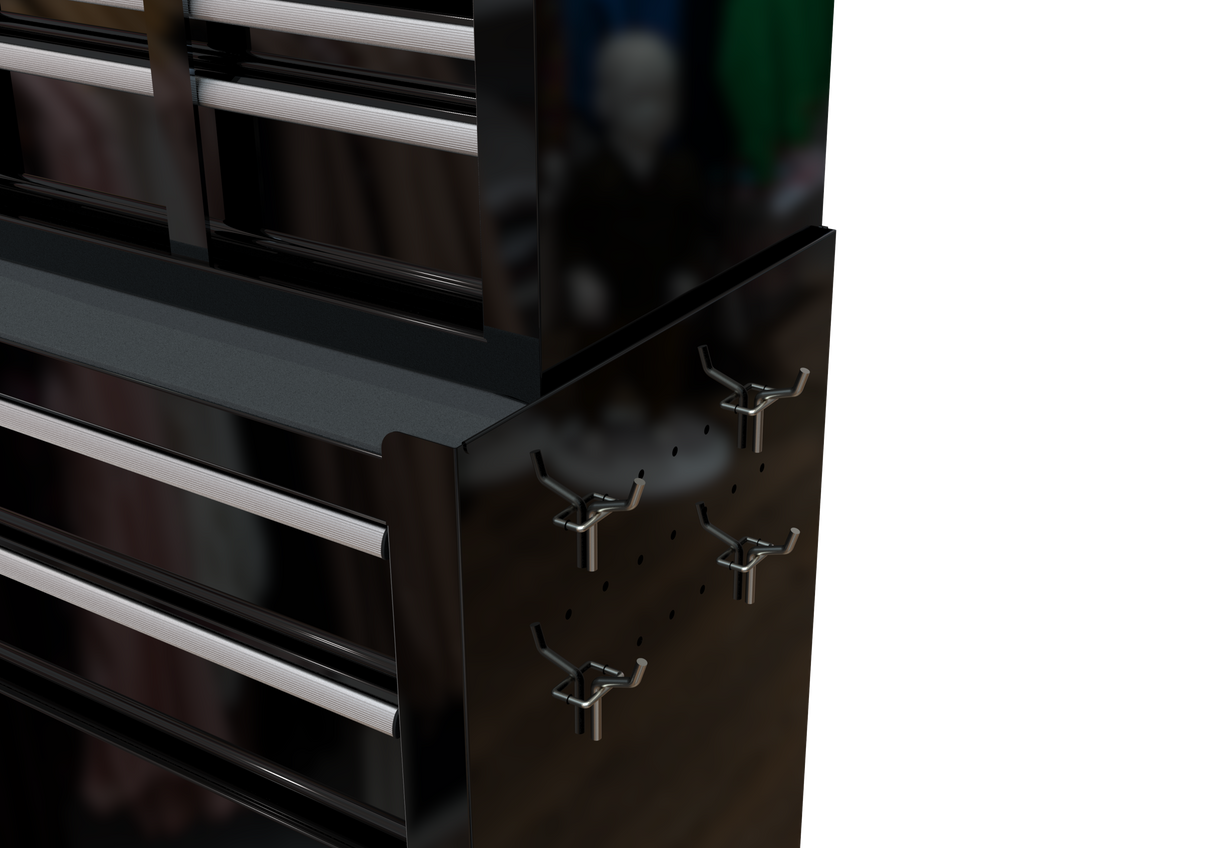 8-Drawer Tool Storage Cabinet High Capacity Rolling Chest with Wheels and Drawers Black