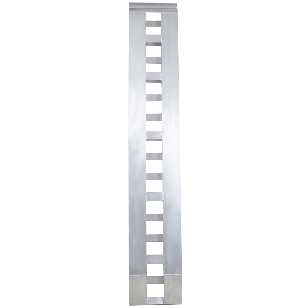 Heavy-Duty Ramps with Top Hook Attaching End Universal Loading 84" X 14" 6600 LBS 1 Pair 2 Ramps Silver Aluminum
