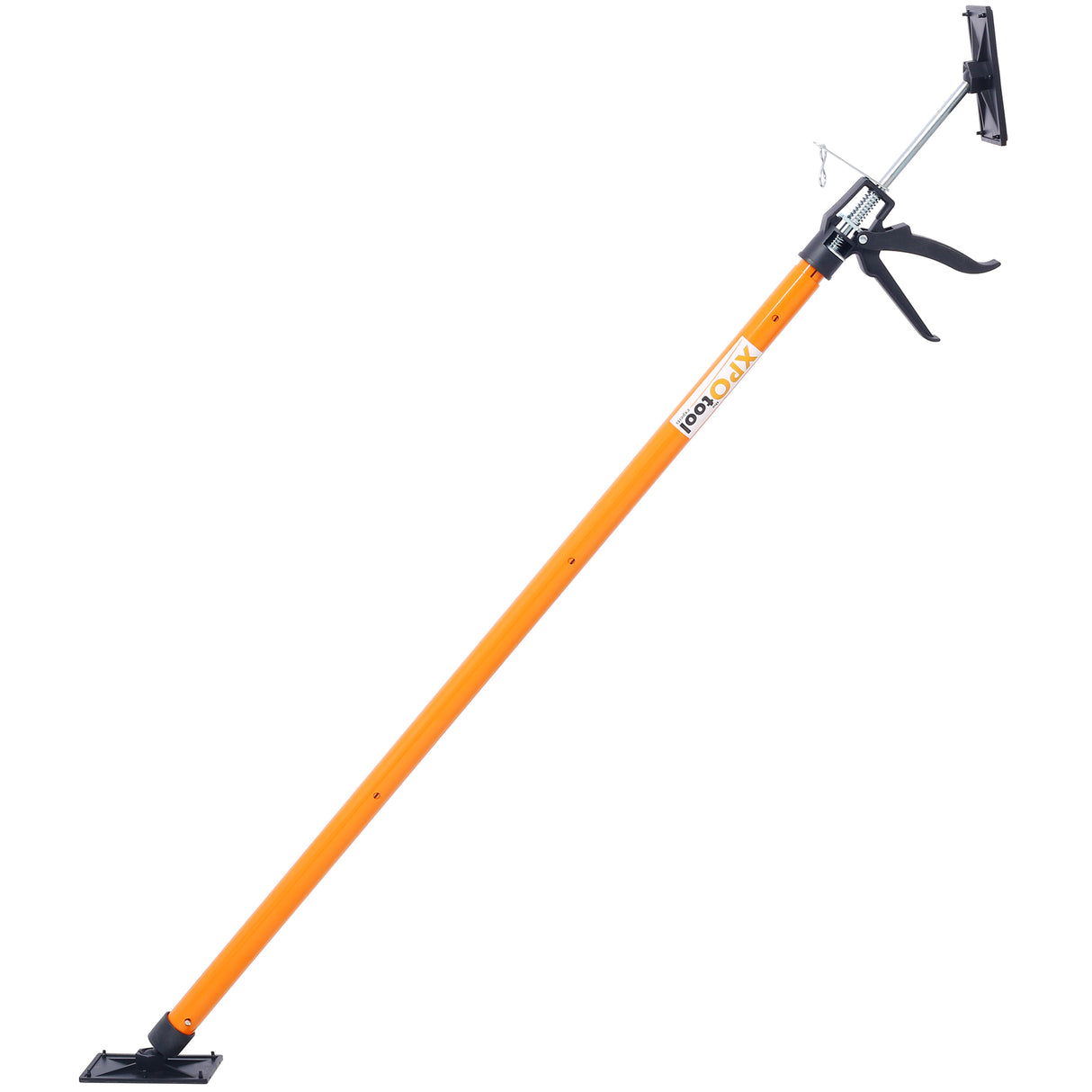 4 pack de support réglable en acier en acier 3rd Système à main pour les crics de cargaisons de cartes sèches Joues d'armoires pour l'installation des armoires s'étend de 45 à 114 pouces avec un sac de transport - Orange