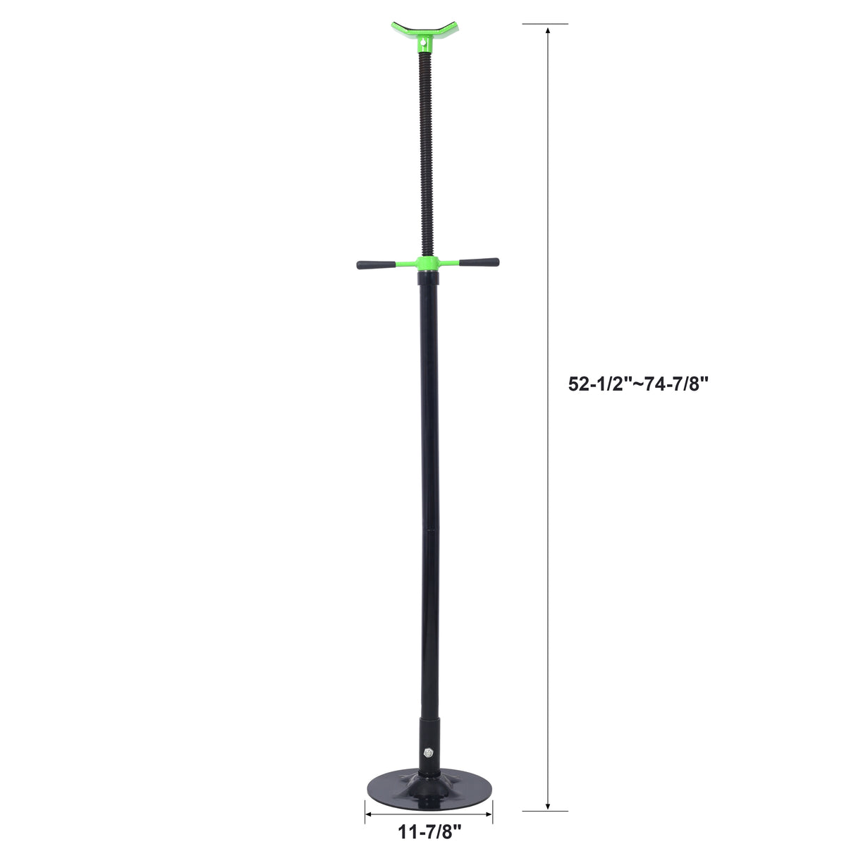 Under Hoist Support Stand 3/4 Ton 1650Lbs Capacity Jack Lifting from 52 1/2 to 74 7/8 Inch--Black+Green