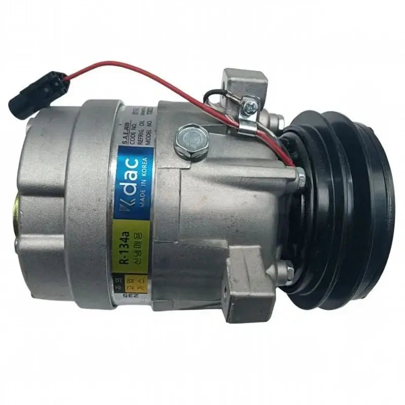 A/C Compressor 11M6 - 54020 & Dryer - Receiver 11M6 - 54040 for Hyundai Excavator R55 - 3 R55W - 3 R95W - 3 R95W3 - Fab Heavy Parts
