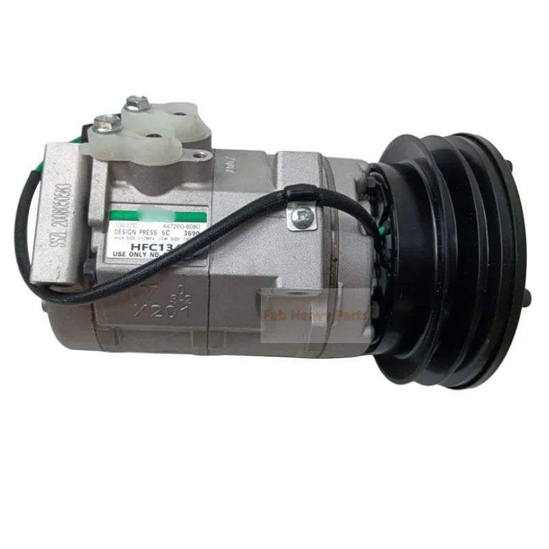 A/C Compressor 176 - 1895 1761895 Fits for Caterpillar CAT 312C 318C 320C 322C Excavator 3054T 3064 3066 3126 Engine - Fab Heavy Parts