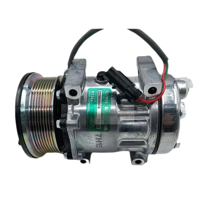 A/C Compressor 567 - 5160 5675160 Fits for Caterpillar CAT 317 320 323 325 326 330 333 335 336 M314 M316 M317 M319 M320 MH3040 - Fab Heavy Parts