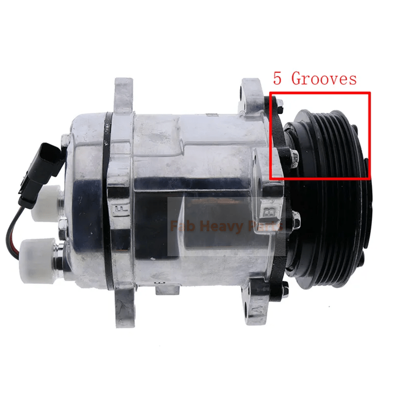 A/C Compressor 7363374 Aftermarket Replacement For Bobcat s550 s570 s590 s595 s630 s650 t550 t590 t595 t630 t650 e32 e35 e42 e45 e50 e55 e85 - Fab Heavy Parts