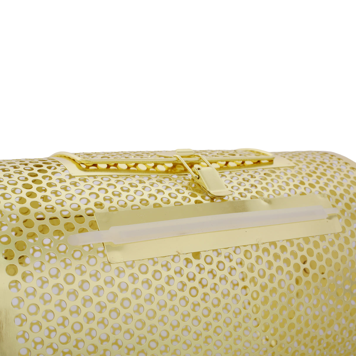 Raffle Ticket Spinner 12 x 8 Inch Drum Lottery Spinning Drawing Brass Plated Roll Box with Wooden Turning Handle Holds 2500 Tickets or 100 Ping Pong Balls for Events