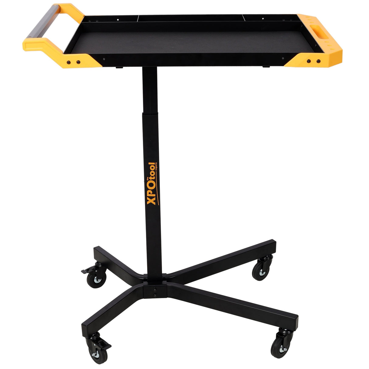 Adjustable Height Mobile Work Table Rolling Tool Tray Table - Fab Heavy Parts
