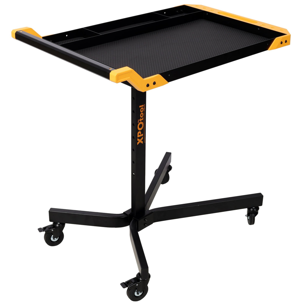 Adjustable Height Mobile Work Table Rolling Tool Tray Table - Fab Heavy Parts