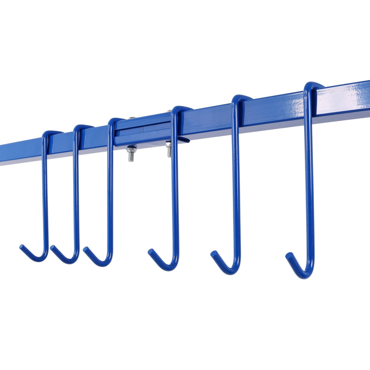 Adjustable Height Paint Hanger Drying Rack Mobile Painting Stand with 6 Hanging Hooks - Blue - Fab Heavy Parts