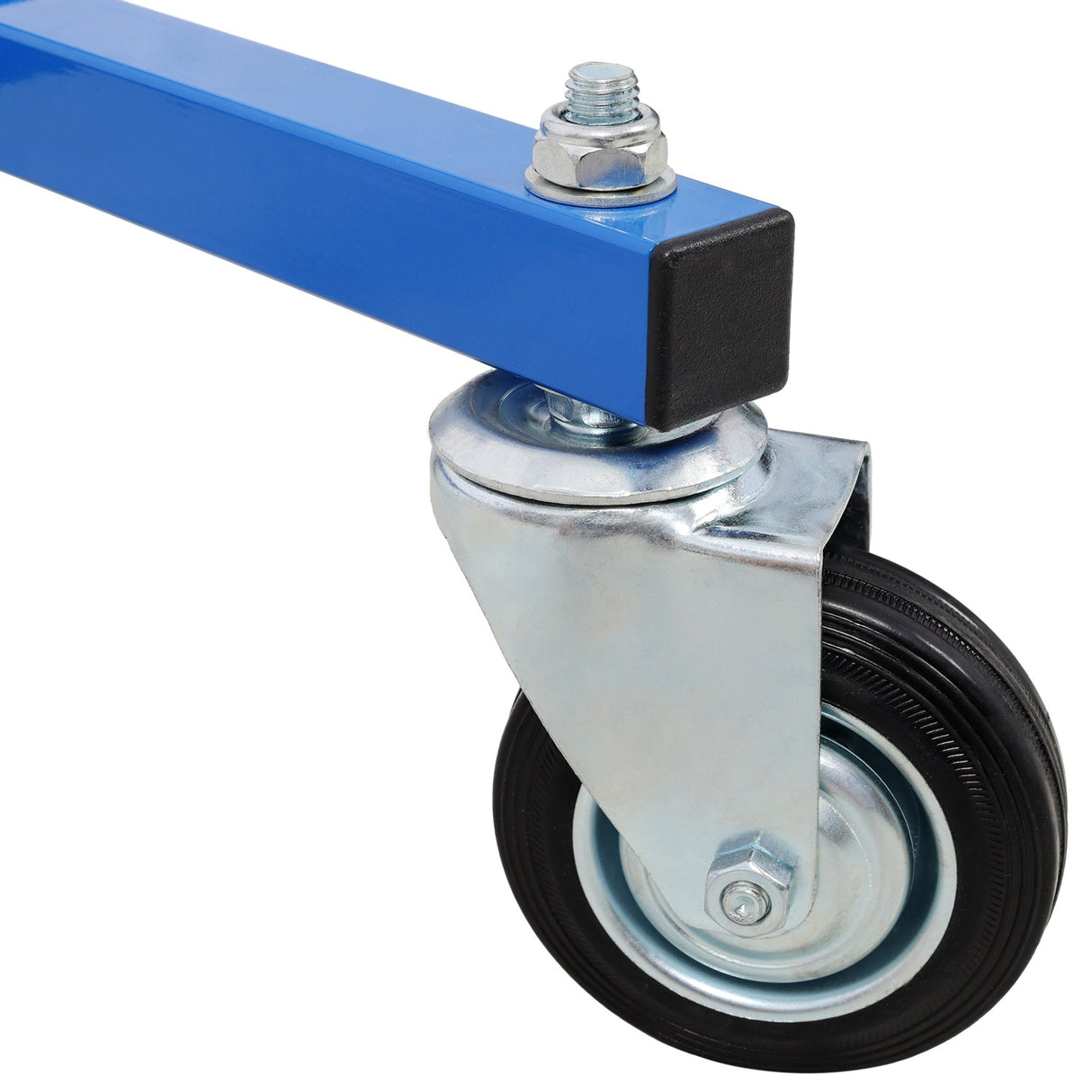 Adjustable Height Paint Hanger Drying Rack Mobile Painting Stand with 6 Hanging Hooks - Blue - Fab Heavy Parts