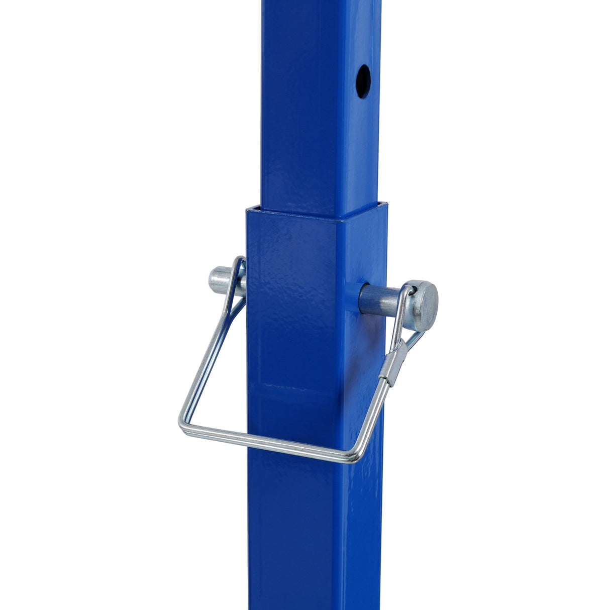 Adjustable Height Paint Hanger Drying Rack Mobile Painting Stand with 6 Hanging Hooks - Blue - Fab Heavy Parts