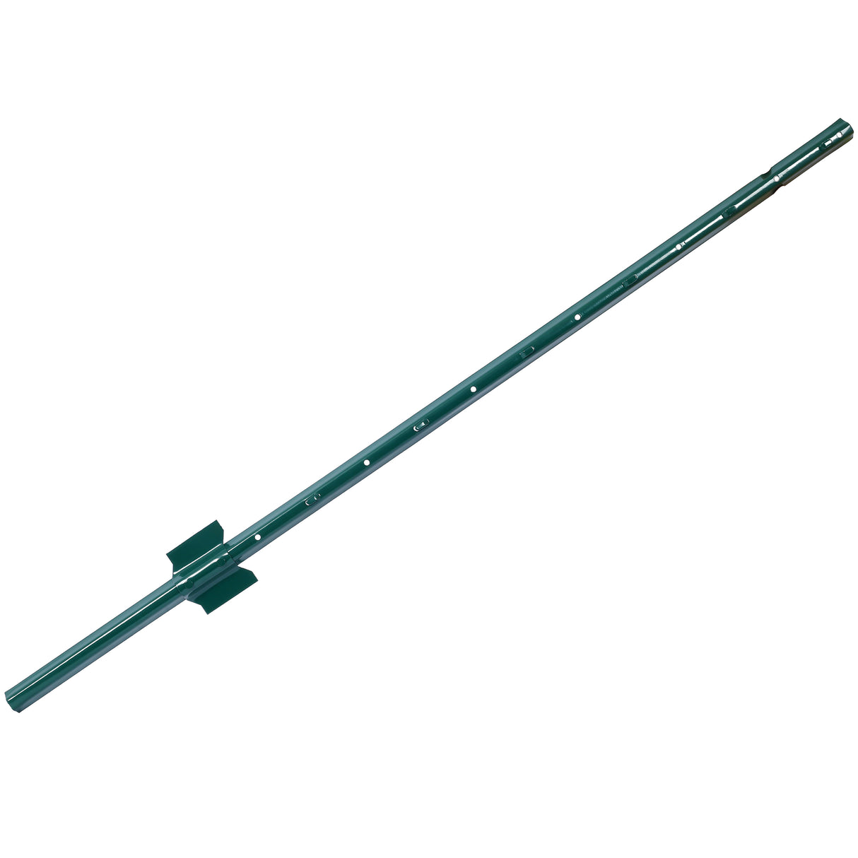 4Feet 10Pack Heavy Duty Metal Fence Post with U-Channel Steel U-Post for Holding Garden Wire Corner Anchor--Green