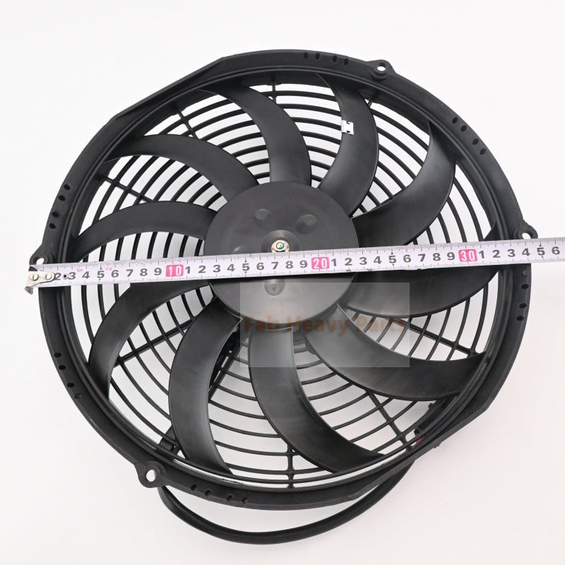 Aftermarket VA10-AP9/C-25A 30100375 12V 12" Low Profile Engine Cooling Fan - Fab Heavy Parts