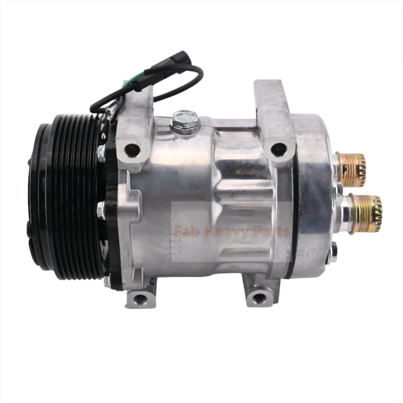 Air Conditioning Compressor 8500795 Fit for Case Wheel Loader 621E 621F 621G 721D 721E 721F 721G - Fab Heavy Parts