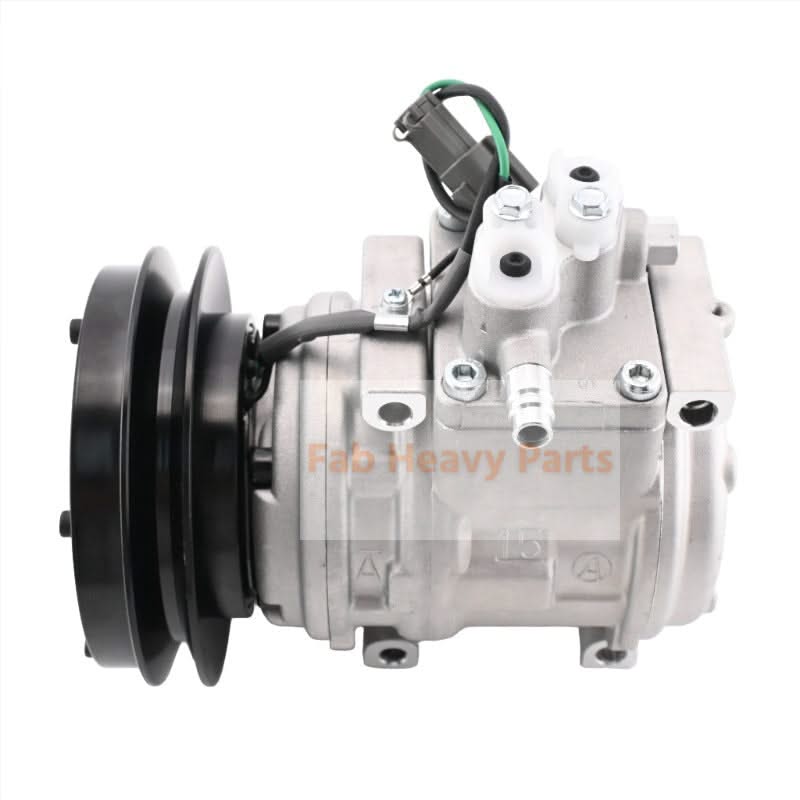 Air Conditioning Compressor ND4472000246 Fit for Komatsu Bulldozer D155A - 5 D155AX - 5 D275A - 5 D275AX - 5 D375A - 5D - Fab Heavy Parts