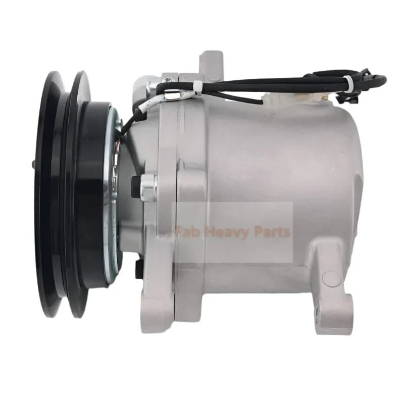 Air Conditioning Compressor T2055 - 72210 T205572210 Fits for Kubota Excavator KX080 - 3 KX121 - 3 KX161 - 3 U45 - 3 U50 - 3 - Fab Heavy Parts