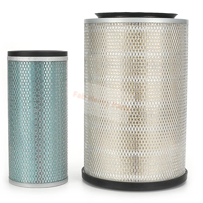 Air Filter Kit YA00007606 YA00007394 for Hitachi Excavator ZX200 - 5G ZX210K - 5G ZX240 - 5G ZX250K - 5G - Fab Heavy Parts