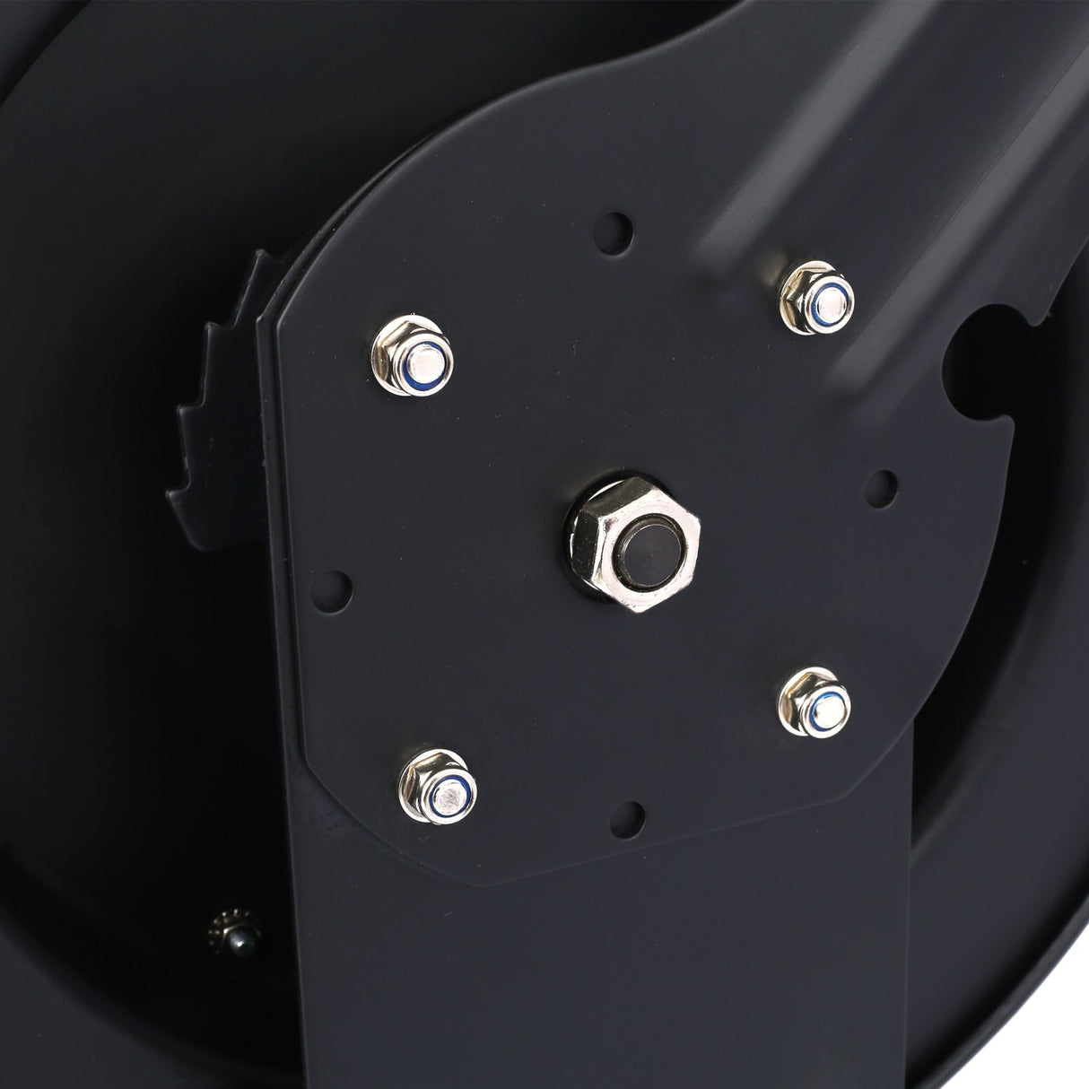 Air Hose Reel Retractable 3/8" Inch x 50' Foot SBR Rubber Max 300PSI Heavy Duty Industrial Steel Single Arm Construction - Fab Heavy Parts